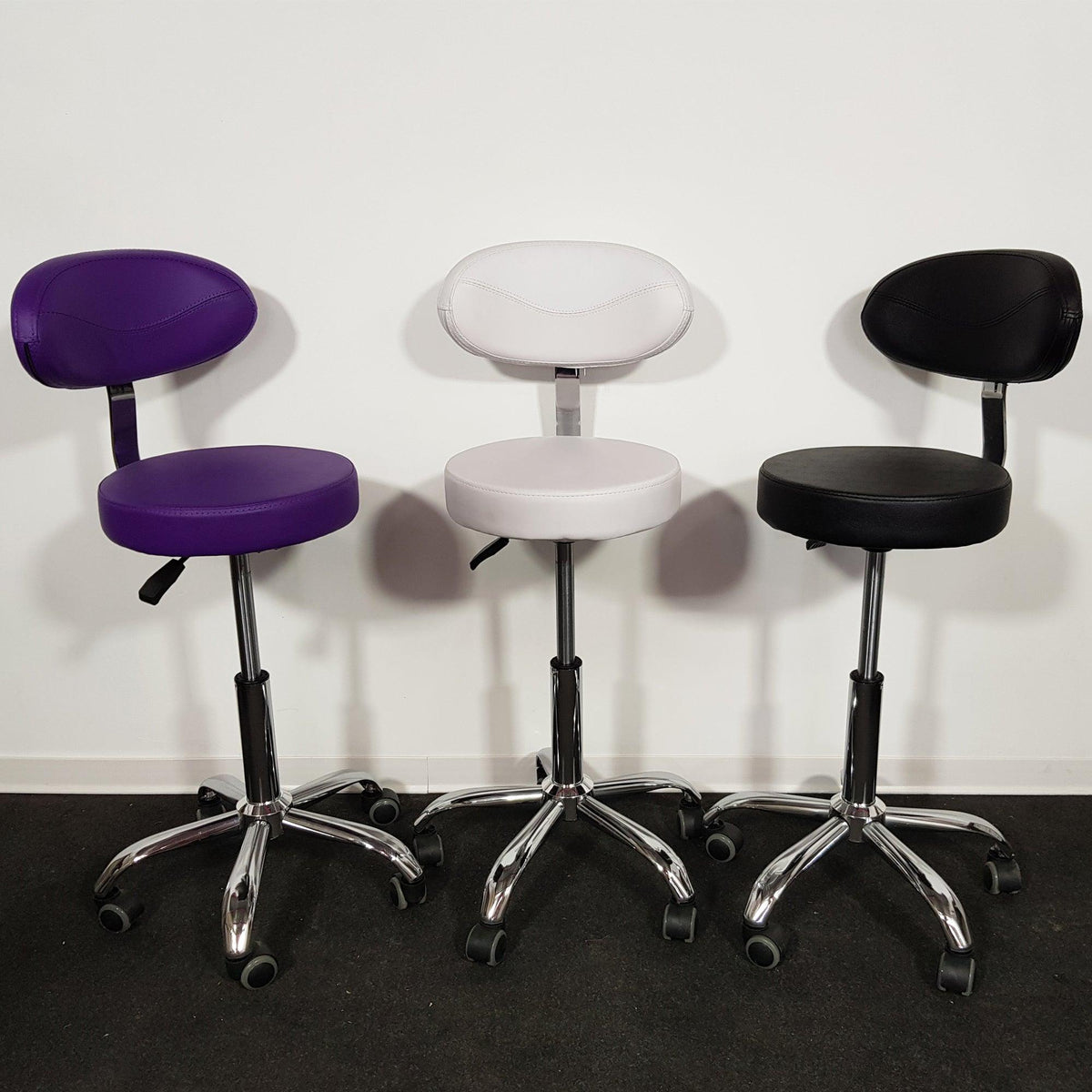 Sgabello sedia bianco viola nero Keopalia Lumiere KE-199340