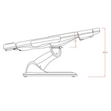 Dimensione con braccioli: 190x84x115 (h) cm. Motori: Si 3 o 4 motori per regolazione dell’altezza, l’inclinazione dello schienale, del sedile e del poggiapiedi. Pistone a gas Rotazione laterale 240 gradi. Opzional: Telecomando 4 motori-RST, coprilettino, riscaldamento, ruote, pedaliera FC003.RST e portarotolo. Imbottitura: 11 cm. Peso Max: 180 kg. Materiali: PU e metallo. Colori: Bianco 3 motori (2246.3.A26), Bianco 4 motori (2246B.A26) e Bianco 4 motori riscaldato (2246B.A26.HT).