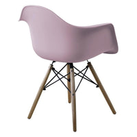 Poltroncina da sala d'attesa dal design elegante ed ergonomico. Rivestimento seduta in rosa, bianco e grigio di alta qualità e base con struttura di legno.  CARATTERISTICHE: Dimensioni: 65.5x64x83 cm Dimensioni base: 65.5x64x45.5 cm Colori: Bianco (IDMHOMECH002WH), Rosa (IDMHOMECH002PI) e Grigio (IDMHOMECH002GREY).