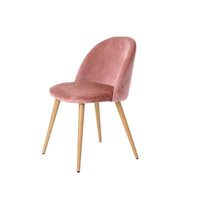 Poltroncina da sala d'attesa dal design elegante ed ergonomico. Rivestimento seduta in grigio e rosa velluto di alta qualità e base con struttura di legno.  CARATTERISTICHE: Dimensioni: 58x48x78 cm Colori: Grigio (IDMHOMECH017GREY) e Rosa (IDMHOMECH017PINK).  CONTENUTO: Sedia.