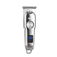 Cortapelos plateado ajustable display hasta 3 mm 7000 rpm 600 mah 1 hora DSP 90376 inalámbrico para barba pelo peluquero barbero