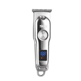 Cortapelos plateado ajustable display hasta 3 mm 7000 rpm 600 mah 1 hora DSP 90376 inalámbrico para barba pelo peluquero barbero