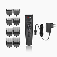 Cordless hair clipper gray black metal adjustable dlc 0.8 19 mm 7000 rpm 300 min BABYLISS FX3 FXX3CBE for beard hair hairdresser barber