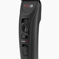 Cordless hair clipper gray black metal adjustable dlc 0.8 19 mm 7000 rpm 300 min BABYLISS FX3 FXX3CBE for beard hair hairdresser barber
