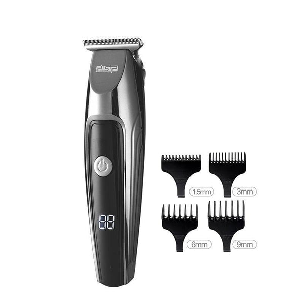 CARATTERISTICHE: Motore: 1700 giri min. Batteria: 600 mha. Durata: 90 min. Tempo di ricarica: 90 min. Cordless: Si. Materiali: Plastica. Colore: Oro e argento. Lama: inox regolabile con rialzi . Rialzi: Si, 4 rialzi (1.5, 3, 6 e 9 mm).. Utilizzabile con e senza filo: Si Display: Si.