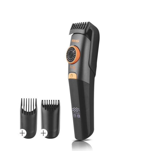 CARATTERISTICHE: Motore: 7200 giri min. Batteria: 800 mha. Durata: 90 min. Tempo di ricarica: 90 min. Cordless: Si. Materiali: Plastica. Colore: Nero. Lama: inox regolabile con rialzi . Rialzi: Si, (1-10mm, 11-20mm). Utilizzabile con e senza filo: Si Display: No. Water proof: IPX7.
