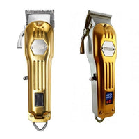 Questa tosatrice può essere utilizzata anche per la barba anche se più indicato per rasare la testa.  	CARATTERISTICHE:      Tempo ricaica: 3 ore.     Durata: 3 ore.     Materiali: Alluminio anodizzato.     Colore: Oro.     Lama inox: Si.     Altezza di taglio: 0.5-1.0 mm fino a 19 mm con rialzi.     Rialzi: SI, 8 (1.5-3-4.5-6-10-13-16-19mm)