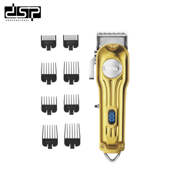Questa tosatrice può essere utilizzata anche per la barba anche se più indicato per rasare la testa.

Si può regolare l'altezza di taglio da 0.5 fino a 19 mm, utilizzando i rialzi inclusi.


La tagliacapelli è interamente in metallo, alluminio anodizzato.

Tagliacapelli a basso consumo ma, allo stesso tempo molto perfomante.


CARATTERISTICHE:

Tempo ricaica: 3 ore.
Durata: 200 min.
Materiali: Alluminio anodizzato.
Colore: Oro.
Lama inox: Si.
Altezza di taglio: 0.5-1.0 mm fino a 19 mm con rialzi.
Rialzi: SI
