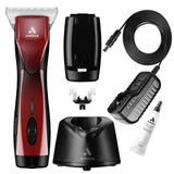Ampliate le vostre possibilità con Andis Pulse ZR II Red Wide. Grazie alla testina di taglio extra-larga, potrete tagliare più velocemente che mai con un minor numero di passaggi.

La nuova serie di tosatrici Andis Pulse ZR II si distingue per l'autonomia notevolmente più lunga, che arriva fino a 3 ore. Vi forniamo una seconda batteria che si ricarica in 2 ore nella stazione di ricarica.

Andis Pulse ZR II Wide è quindi progettata per un utilizzo che dura tutto il giorno.

Grazie alle cinque diverse imposta