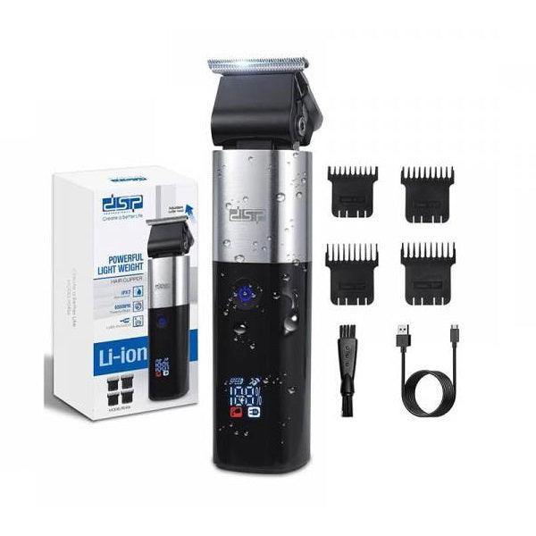Questa tosatrice può essere utilizzata anche per la barba. Tagliacapelli a basso consumo ma, allo stesso tempo molto perfomante.  CARATTERISTICHE:  Tempo ricaica: 3 ore. Batteria: 2000 mha. Durata: 270 minuti. Waterproof: Si, certicazione di resistenza all'acuqua IPX7. Cordless: Si. Materiali: PLC. Colore: Grigio e Nero. Lama inox: Si. Altezza di taglio: fino a 4 mm con rialzi. Rialzi: SI, 3 (1 - 2 - 3 - 4 mm).