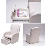 Pedicure chair with bathtub made in Italy for beautician spa podiatrist