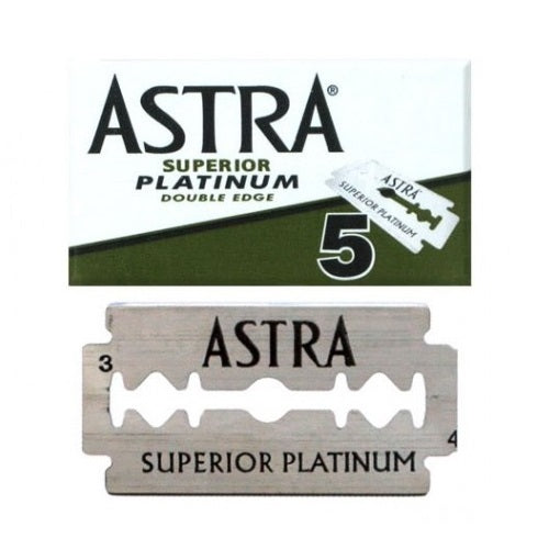Lame Astra superior platinum doble edge verde 5 pz per barbiere rasoio –  perestetistaeparruchiere