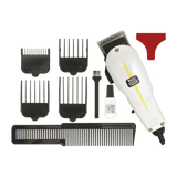 La tagliacapelli con cui tutti i barbieri americani hanno imparato il mestiere! Un grande classico WAHL per lavorare su pettine con qualsiasi livello di esperienza. Motore elettromagnetico V5000, 6000 giri/min. 4 rialzi in plastica 3 - 6 - 10 - 13 mm e testina 1 - 2 mm, con leva di regolazione. Le lame possono essere affilate, (volendo anche presso il nostro centro di affilatura), oppure acquistate nuove.